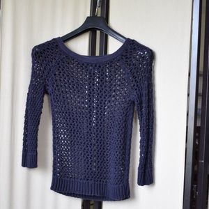 Crocheted Slouchy Sweater - American Eagle
